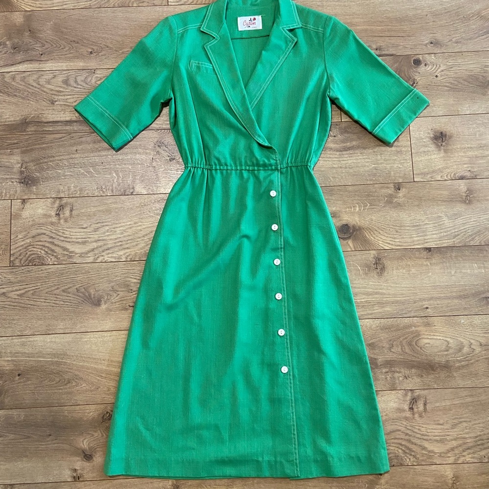 Caron | Vintage Green Dress